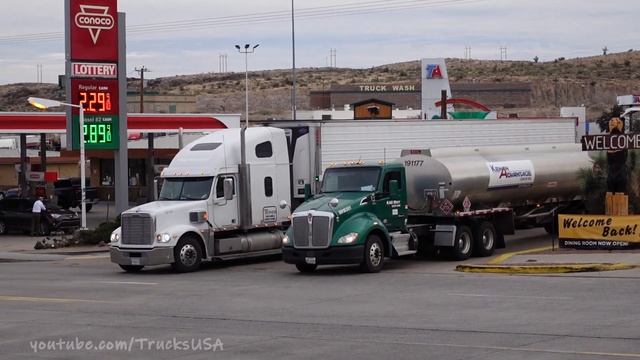 Truck Spotting USA | We Film Lots of Trucks Peterbilt Kenworth Isuzu others | Engine Traffic Sounds смотреть онлайн