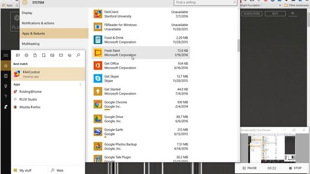 flux studio v3.5 is not showing up in install on win 10 list how do I uninstall it? смотреть онлайн