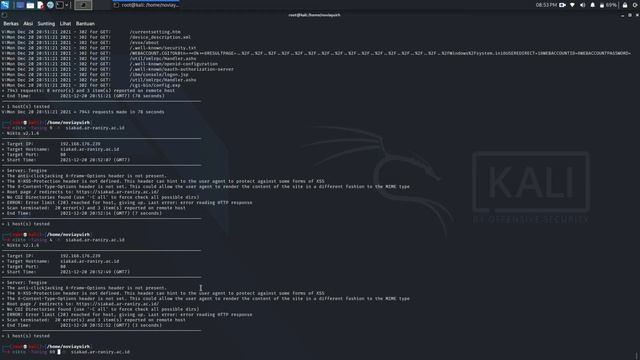 TOOL NIKTO PADA KALI LINUX смотреть онлайн