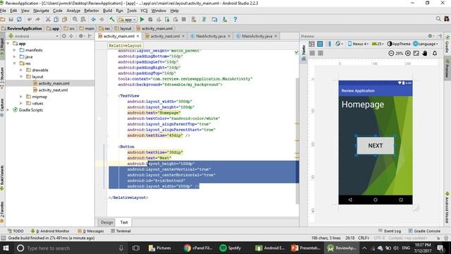 Android Studio: Drag and Drop UI at activity_main.xml смотреть онлайн
