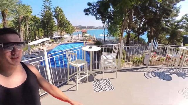 Обзор территории отеля, UTOPIA Beach Club (Утопия бич клаб). Супер видовой отель. Турция октябрь.2 смотреть онлайн