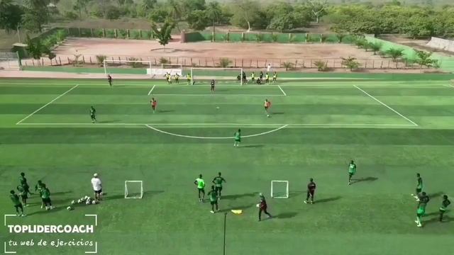 Футбольное упражнение с переключением от атаки 2в1 к обороне 2в3 смотреть онлайн