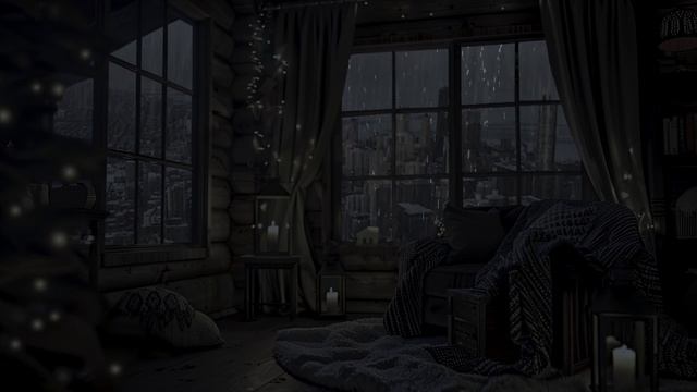 Rainy Forest - Deep Sleep Instantly On Rainy Night | Heavy Rainfall On Window | Nature Sounds смотреть онлайн