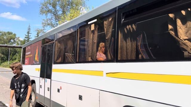 ”Маргнул фарами!” Автобус ЛиАЗ-5250 ”ВОЯЖ” следует по маршруту 25 ”Конобеево - Воскресенск” смотреть онлайн