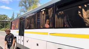”Маргнул фарами!” Автобус ЛиАЗ-5250 ”ВОЯЖ” следует по маршруту 25 ”Конобеево - Воскресенск”