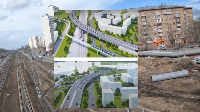 Строительство путепровода через пути Октябрьской.жд от улицы Академика Королева до улицы Валаамской