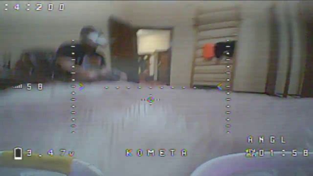 Полеты на Meteor75 Lite в маленькой квартир (21.08.24)