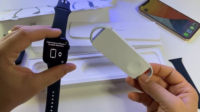 Unboxing Apple Watch series 7 Midnight 45 mm model смотреть онлайн