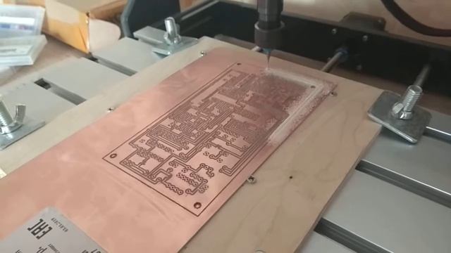 Фрезер CNC 3018 pro. Пример работы. смотреть онлайн