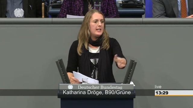 Katharina Dröge: Aktuelle Stunde Auflagen des Bundesverfassungsgerichts zu… [Bundestag 20.10.2016] смотреть онлайн