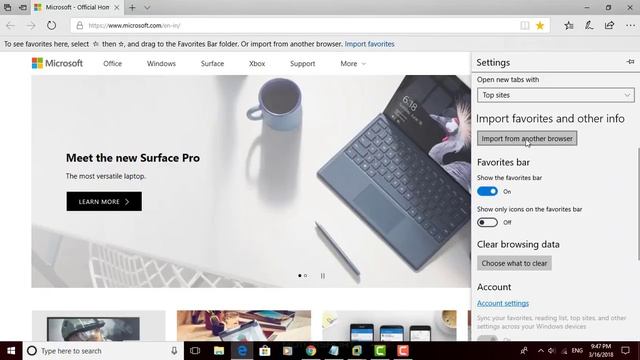 How to Import Favorites from Internet Explorer to Microsoft Edge in Windows 10 смотреть онлайн