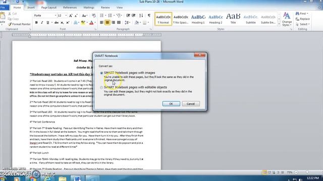 Importing a Document into SMART Notebook смотреть онлайн