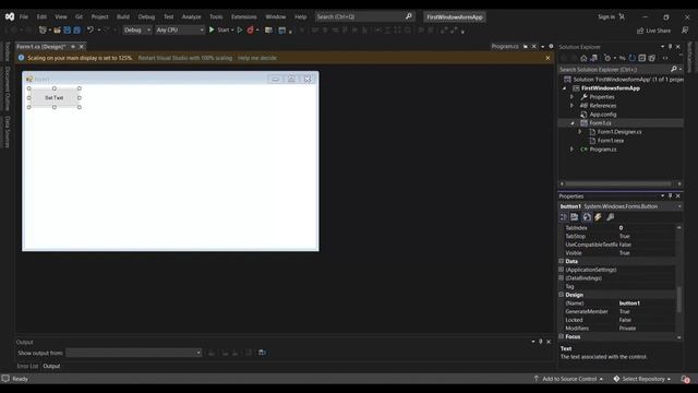 Visual Studio C# - How to Create Windows Forms App | Tutorial смотреть онлайн