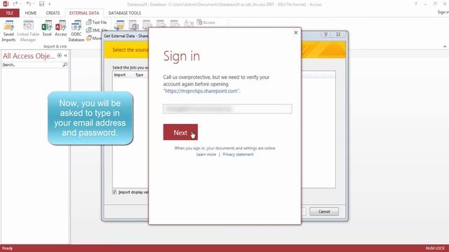 MS Office Access - Link to SharePoint List смотреть онлайн
