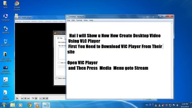 How to Create Desktop screen recording Using VLC Player смотреть онлайн