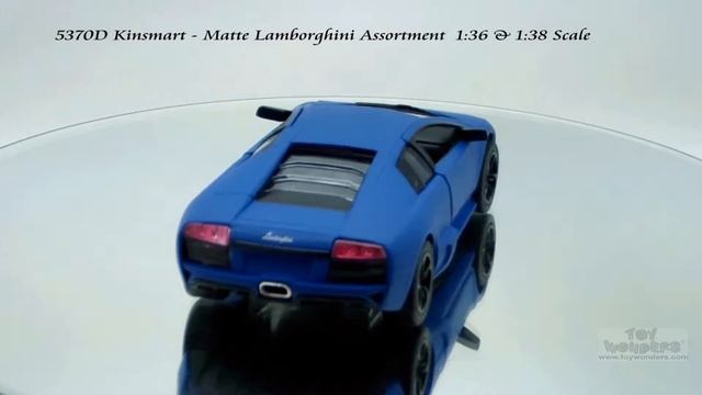 5370D Kinsmart Matte Lamborghini Assortment 136 138 Scale Diecast Wholesale