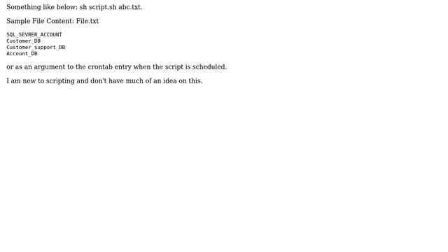 Unix & Linux: Passing txt file as an argument to a script while running смотреть онлайн