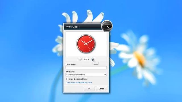Adorable White Shiny Clock Windows 7 Desktop Widget смотреть онлайн