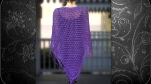 Вязание крючком шали Екатерина