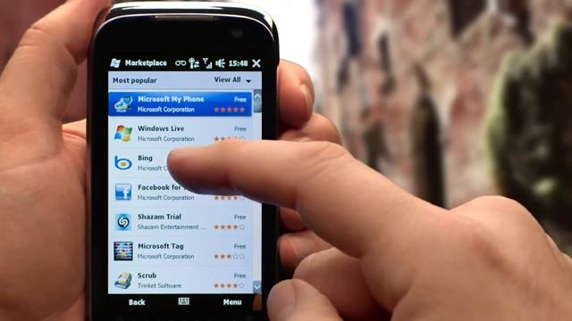 Windows® Marketplace for Mobile Demo смотреть онлайн