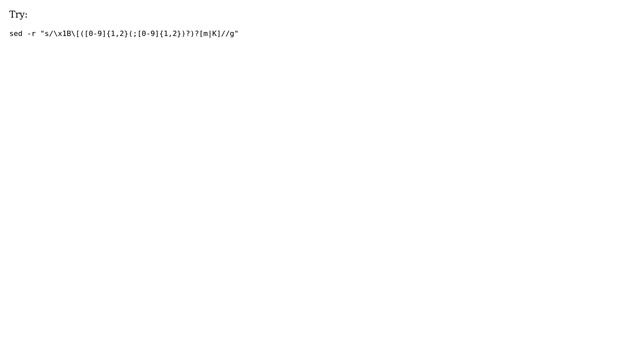 DevOps & SysAdmins: In CentOS 4.4, how can I strip escape sequences from a text file? смотреть онлайн