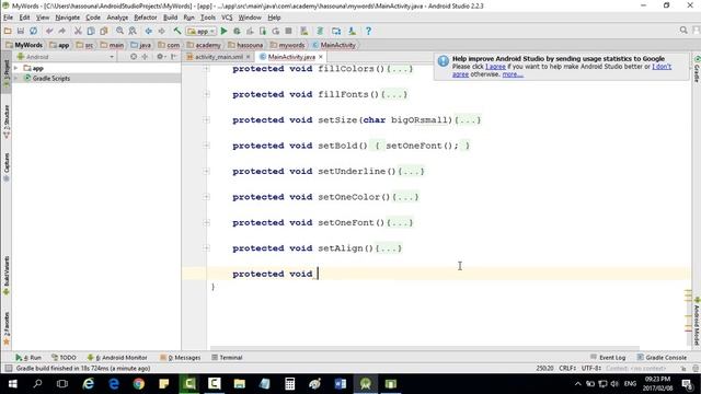 WORD FONT ALIGN IN ANDROID STUDIO 9 #386 смотреть онлайн