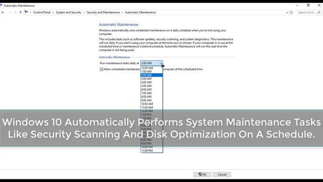 How To Schedule Automatic Maintenance On Windows 10 смотреть онлайн