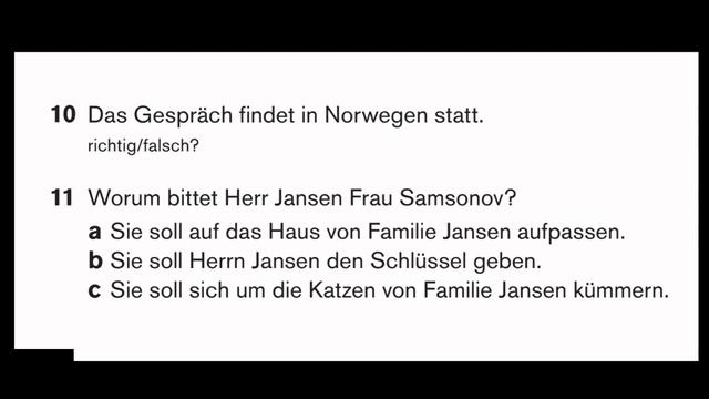 Prüfung Deutsch B1 | Hören | Deutsch Lernen