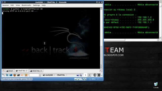 Backtrack FAKE UPDATE : MSF , ETTERCAP смотреть онлайн