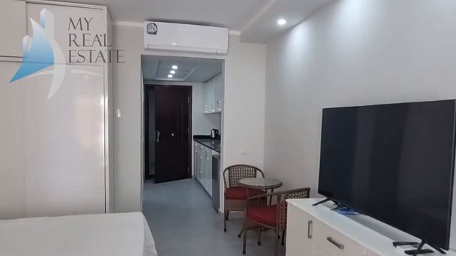 Sea and pool view furnished studio for sale in Scandic Resort, Hurghada, Red Sea, Egypt смотреть онлайн