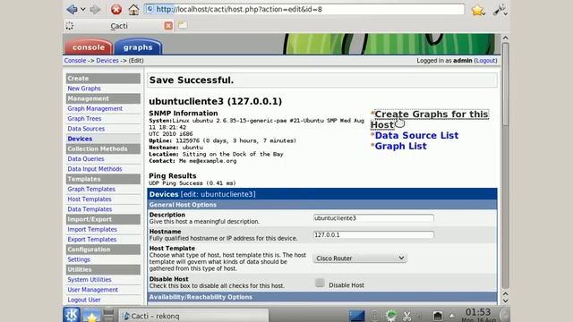 Instalação do Cacti no Linux. смотреть онлайн