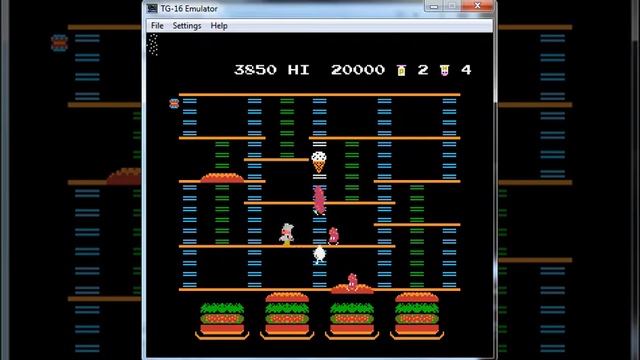 BurgerTime - NES Nintendo - emulador Yame 0.18e - probado Windows 7 x64 смотреть онлайн