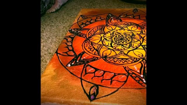 Mandala painting // Color therapy смотреть онлайн