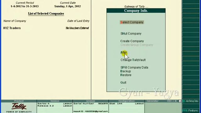 Tally.ERP 9 in Hindi (Open, Shut & Delete any company in Tally ERP 9) - Part 15 смотреть онлайн