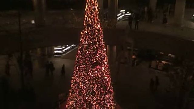 Christmas Tree At Tokyo Opera City, Shinjuku, Tokyo, Japan