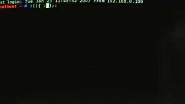 Fork Bomb - Linux смотреть онлайн