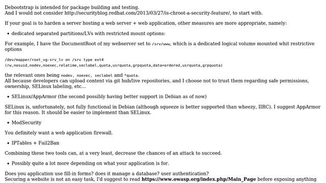 Is debootstrap chroot safe? смотреть онлайн