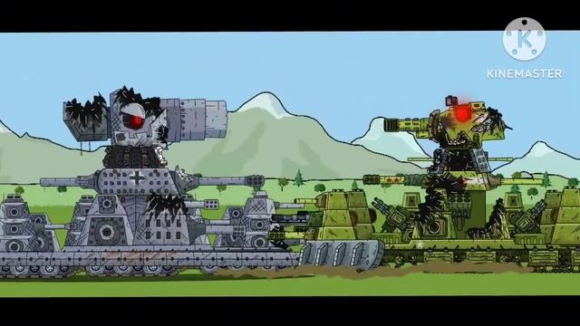 Карл 44 против Кв 44 - Гладиаторские бои - Мультики про танки