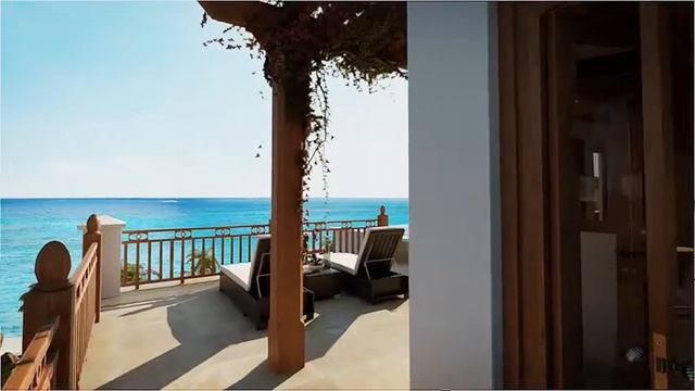 Terrace view from one of the Zemi Beach apartments смотреть онлайн