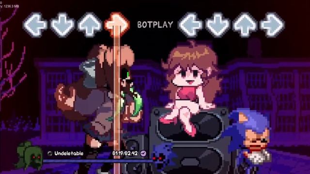 Fnf Undeletable V2 but it’s Sonic.EXE vs Monika.EXE смотреть онлайн