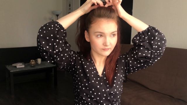 Делаю себе высокий хвост и быстро трансформирую в пучок смотреть онлайн