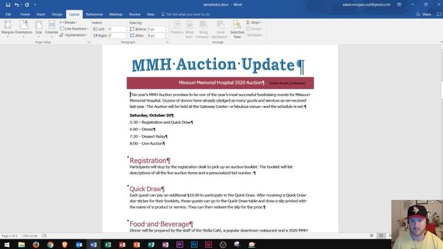 Word 2016 - Continuous Section Break - How To Insert Continuous Section Breaks on Page in MS 365 Ad смотреть онлайн
