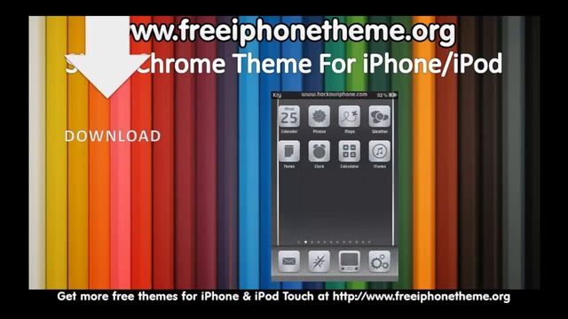 Silver Chrome iPhone iPod Touch Theme смотреть онлайн