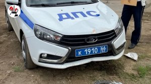 Гаишники догнали и протаранили питбайк с подростками