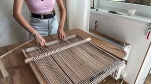 Мастер-класс по ткачеству настольной дорожки на ткацкой раме 50*55см в прямом эфире