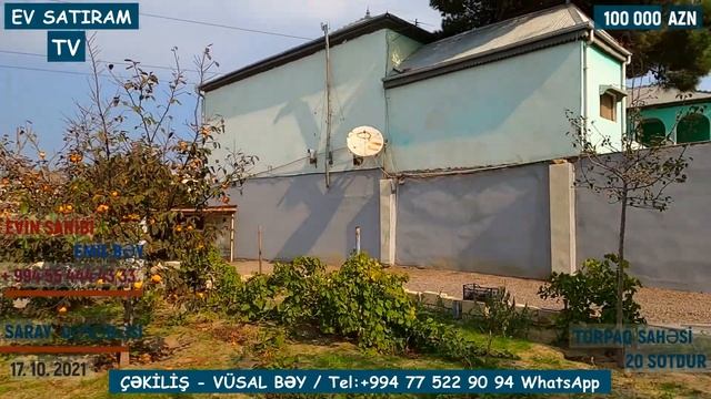 SAHİBİNDƏN TƏCİLİ ! 100 000 MANATA 20 SOTDA BAĞ EVİ SATILIR /Недвижимость в Баку / EV SATIRAM TV / смотреть онлайн