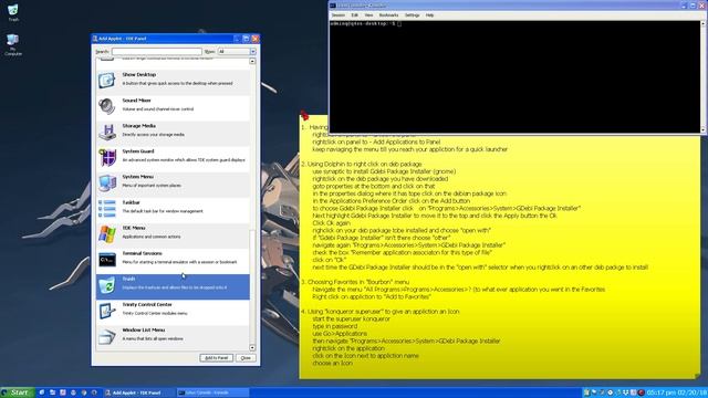 Q4OS panel, creating quick launchers and more. смотреть онлайн