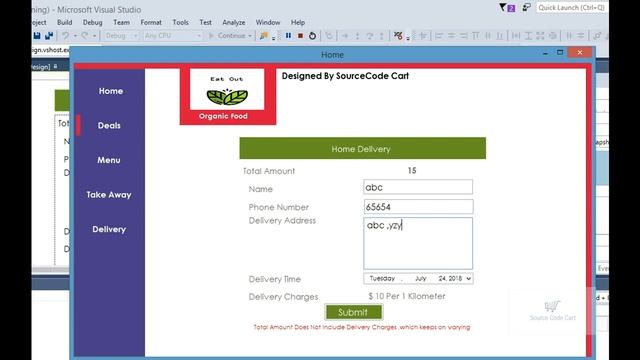 Restaurant Ordering Application Developed in C# windows смотреть онлайн