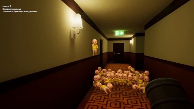 КАК РАЗРУШИТЬ СТЕНУ ИЗ ЛЫСЫХ ДЕМОНОВ ?! ИГРА The Baby In Yellow смотреть онлайн
