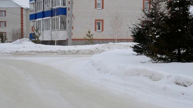 Пенсионерка бредет вдоль дороги к дому в микрорайоне Белокаменном Бердска смотреть онлайн
